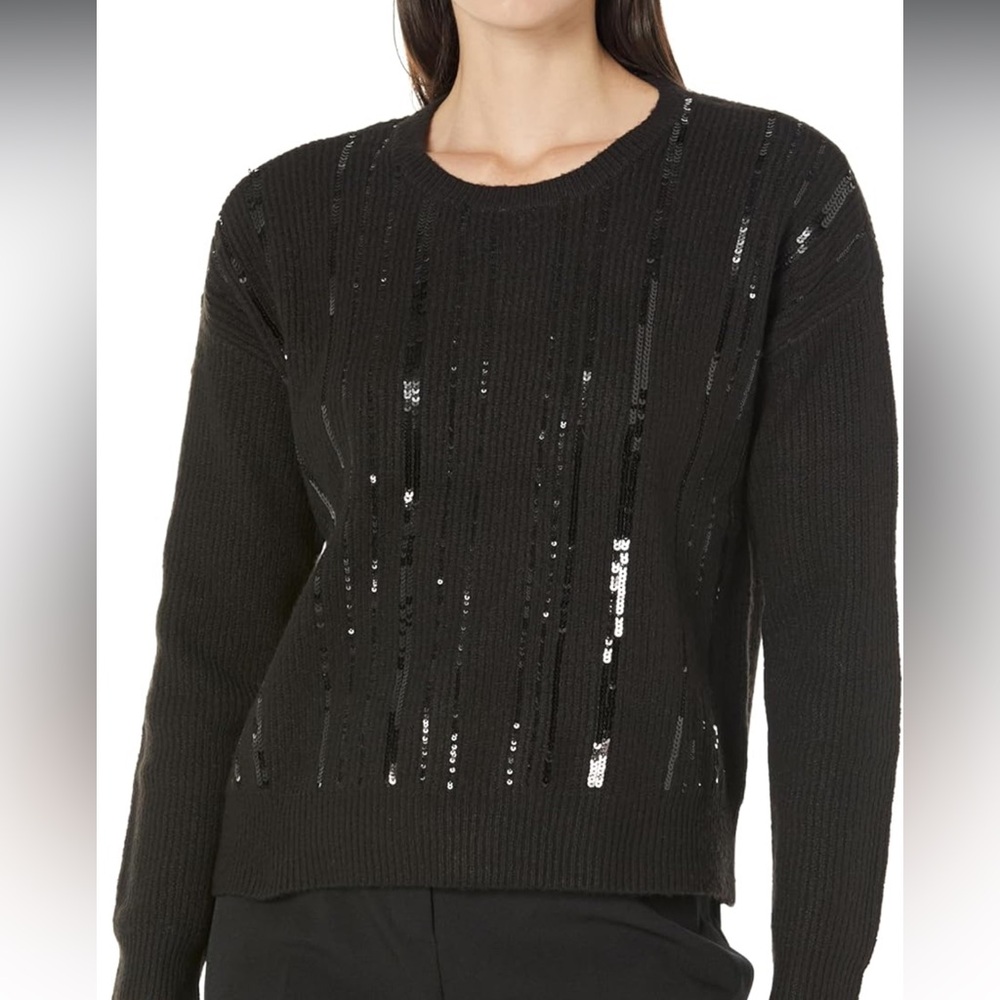 Calvin Klein Black Sequin Sweater